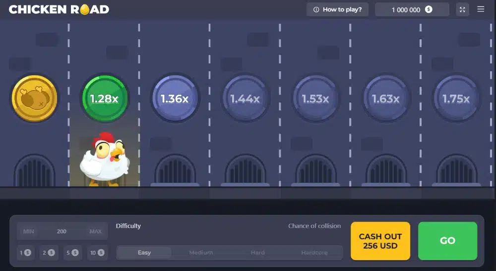 Wie spielt man Chicken Road.